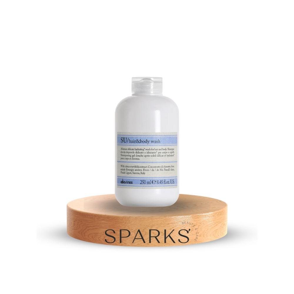 Davines SU Hair & Body Wash 250ml – gel 2-în-1 pentru păr și corp