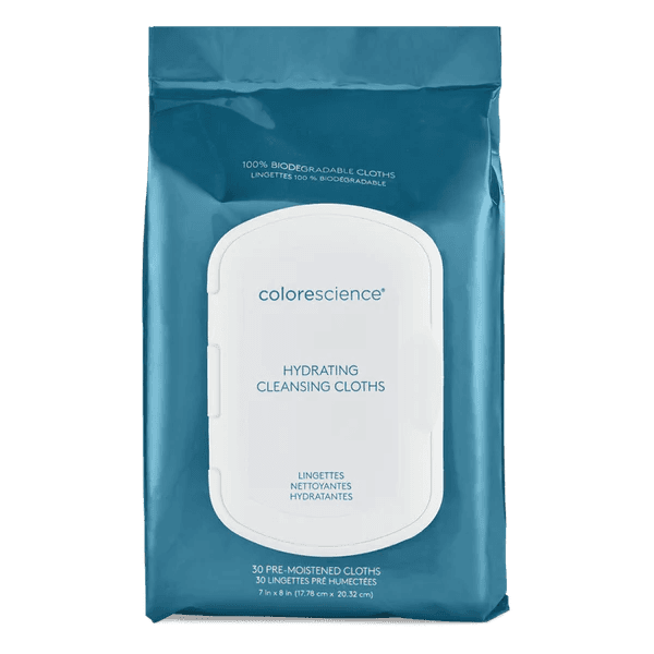 Colorescience Hydrating Cleansing Cloths – Șervețele demachiante hidratante cu formule blânde