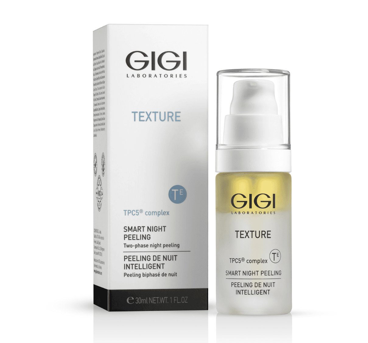 TEXTURE Smart Night Peeling - Peeling de noapte în două faze - 30 ml