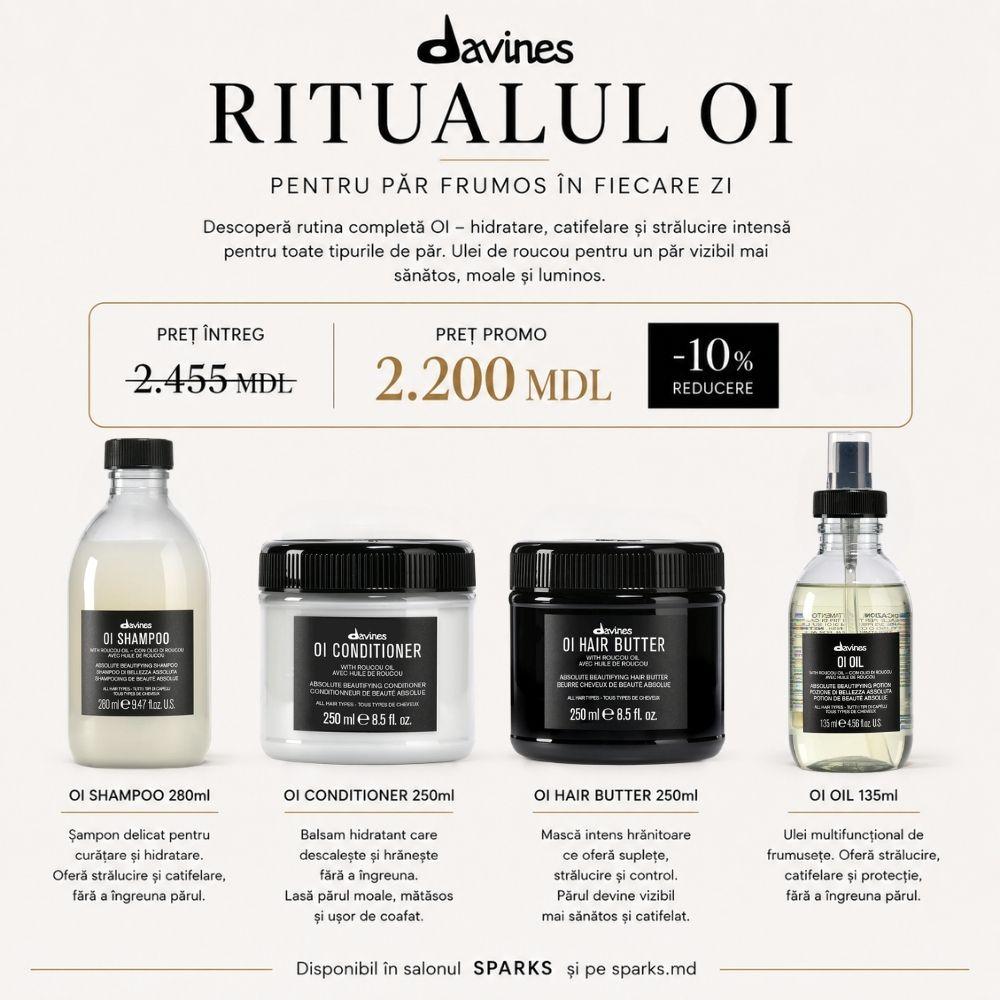 Set Davines OI Ritual Complet – Shampoo + Conditioner + Hair Butter + Oil 2200 MDL