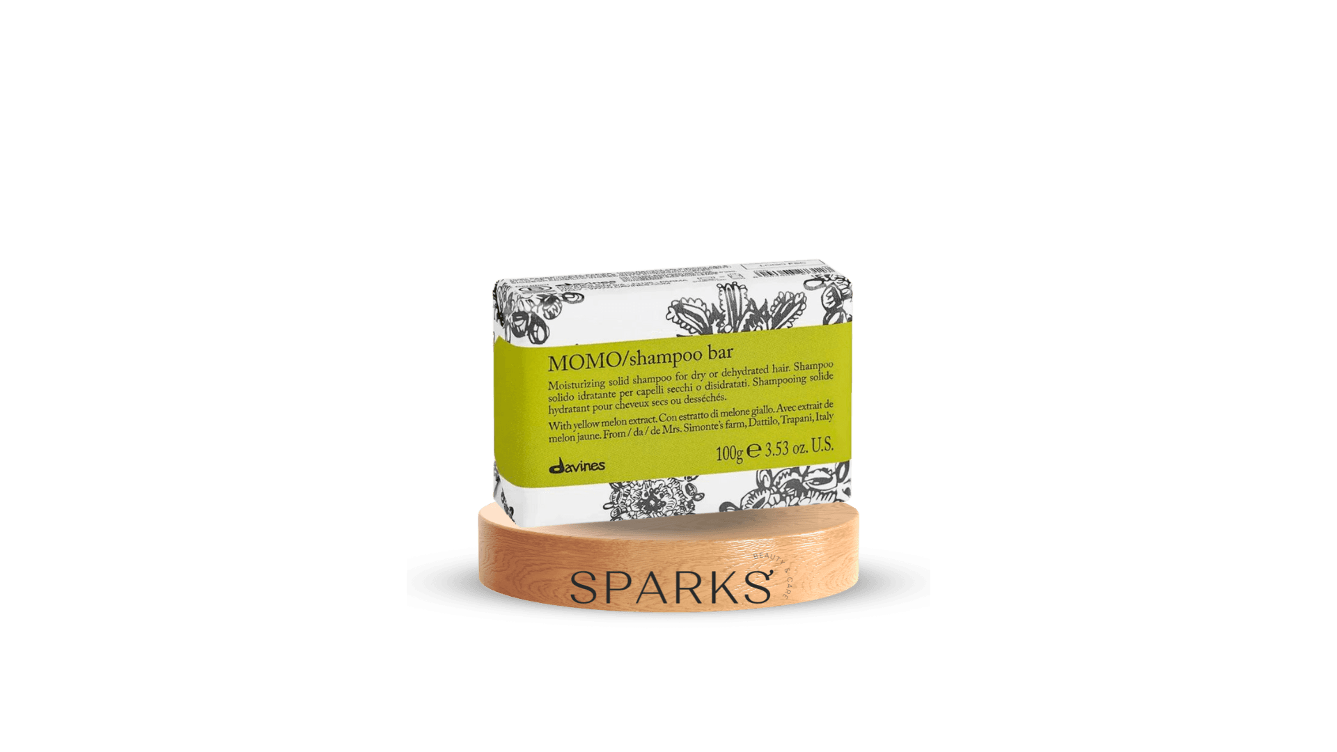 Davines - Sampon solid Momo 100g - hidratant pentru par uscat - Moldova - Chișinău