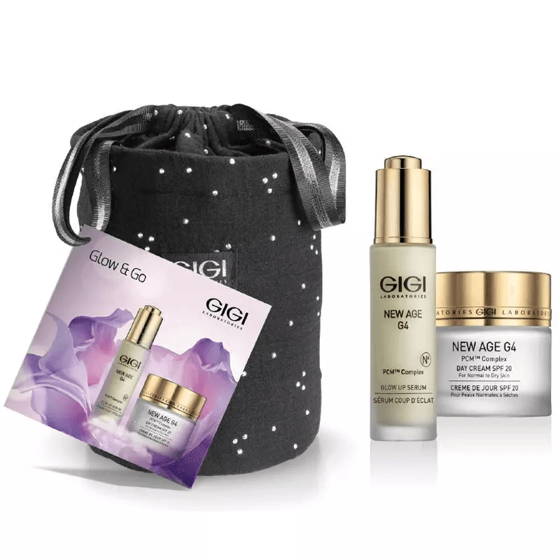 NEW AGE G4 SET Glow & Go - set anti-age pentru luminozitate și protecție