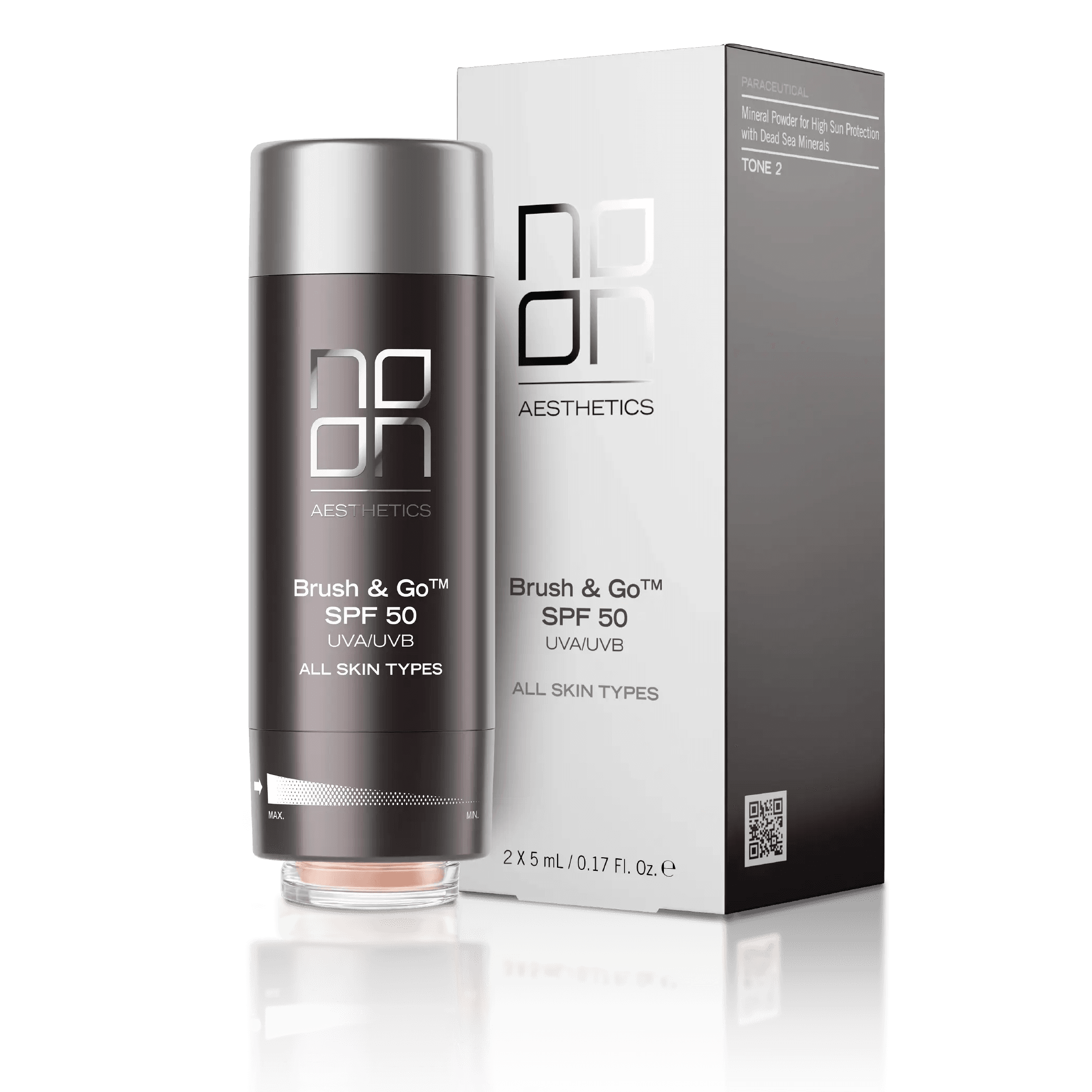 Brush & Go for All Skin Type Tone 02- SPF 50 2 x 5ml NOON Aesthetics