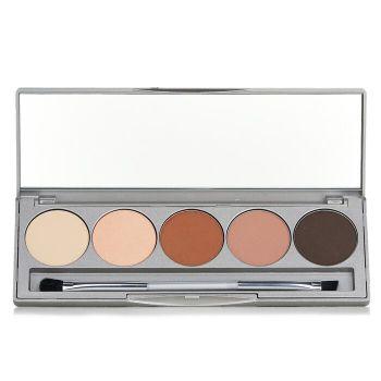 Colorescience Pressed Mineral Eye & Brow Palette – Paletă compactă multifuncțională pentru sprâncene și ochi