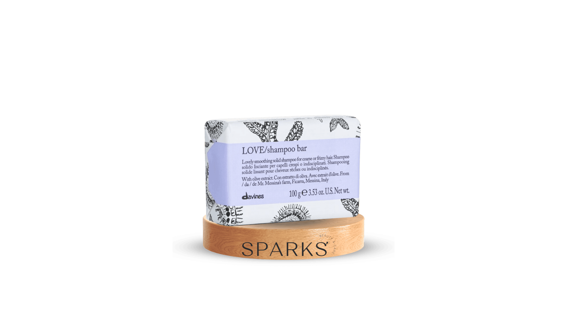 Davines Love Smoothing solid Shampoo 100g - Sampon solid par aspru sau rebel - Moldova - Chișinău